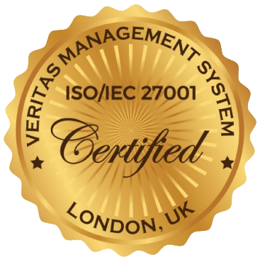 Veritas certification badge for ISO/IEC 27001